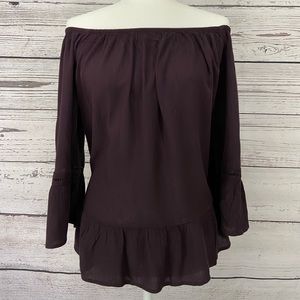 Off the shoulder top.